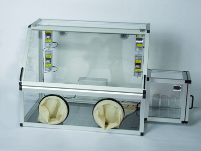 SICCO Auto Glove Box with Transfer Chamber, PMMA