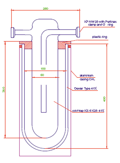 Custom made larger cold traps