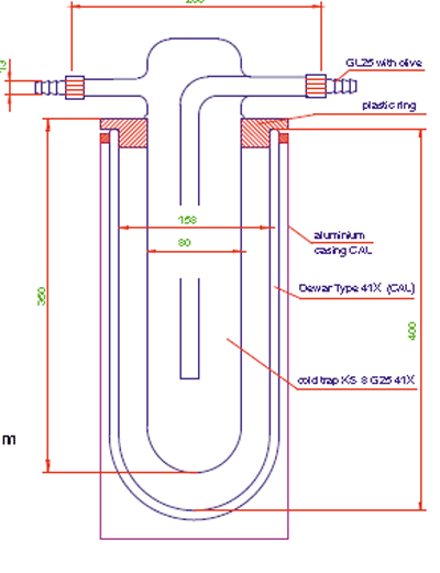 Custom made larger cold traps