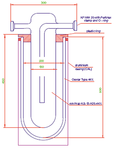 Custom made larger cold traps