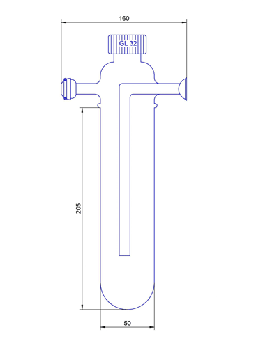 Cold Finger with condensate outlet