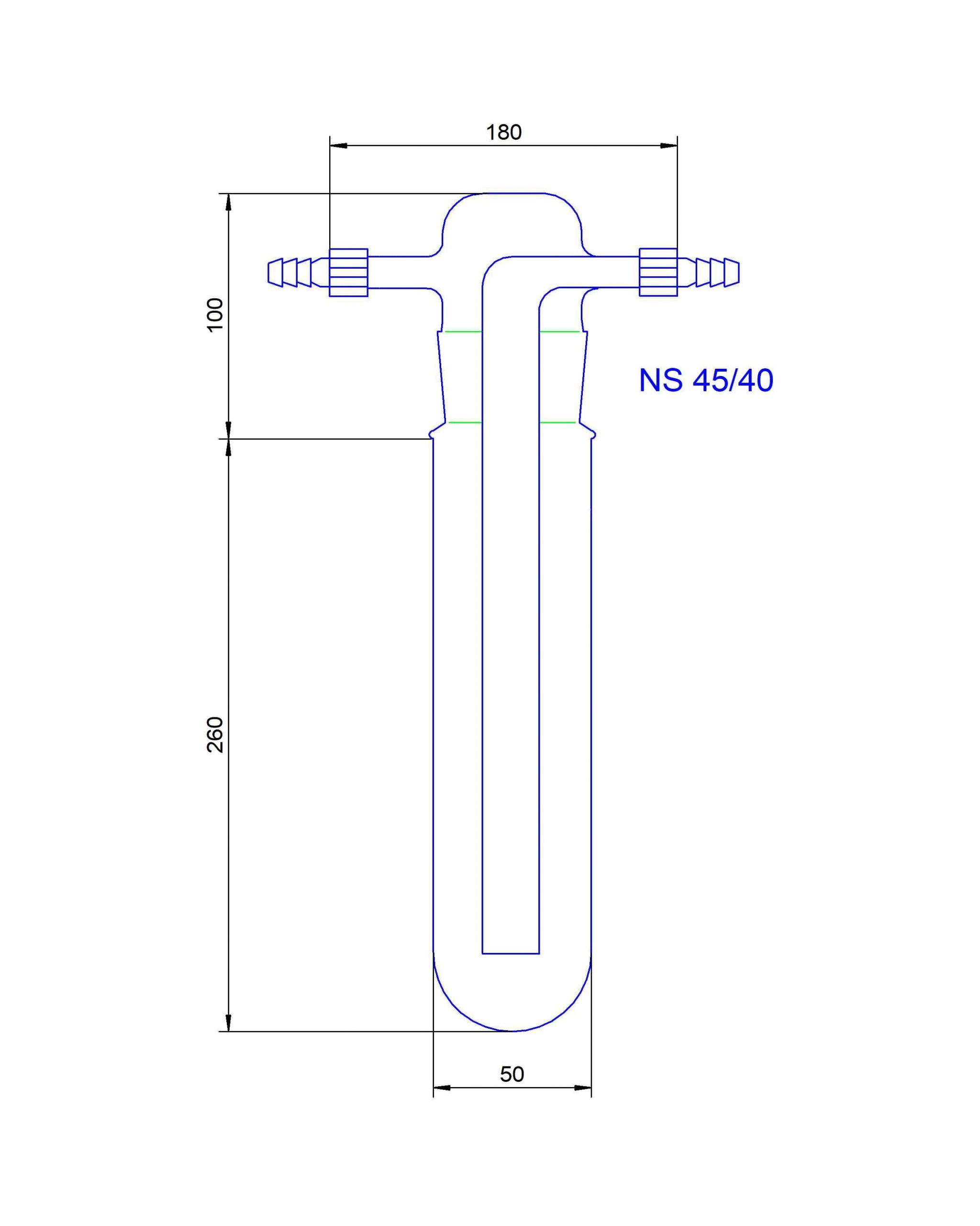 Two part cold finger, long version