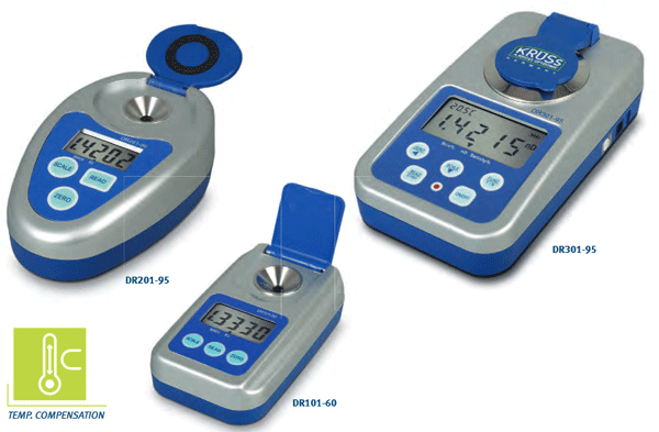 Digital handheld refractometer