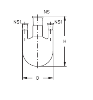 Distilling pear shaped flask