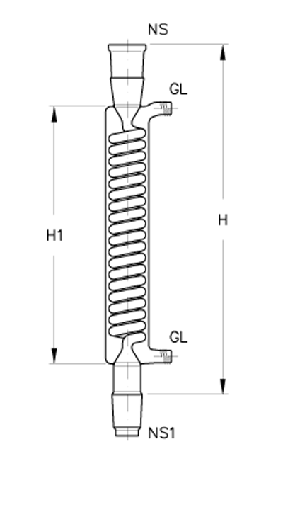 Jacketed coil condenser