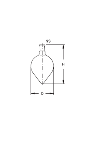 Pear shaped flask with NS socket