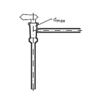 Right angle pump stopcock