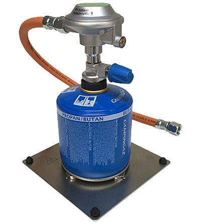 Gas-Safety adapter 300 with integrated press