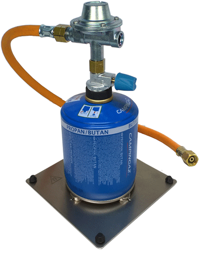 Gas-Safety adapter 470  with integrated press.